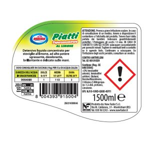 Detersivo per piatti - limone - 1500 ml - Amacasa - immagine 2