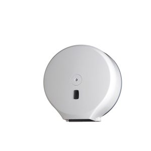 Distributore Basica per carta igienica in rotoli Maxi Jumbo - 34,7x13,7x35,5 cm - bianco - Medial International - immagine 1