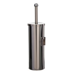 Portascopino Basic Metal Mural - da muro - diametro 9,8 cm - altezza 38 cm - acciaio inox - Medial International - immagine 1