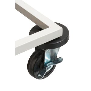 Carrello mobile Triflux - 83,3x36x90 cm - con ruote - 3 portasacco da 100 L ciascuno - acciaio - Medial International - immagine 2