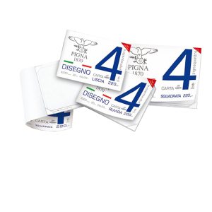 Blocco Pigna4  - 240x330mm - 4 angoli - 20fg - 200gr - liscio - Pigna - immagine 1