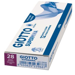 Pastello Supermina - mina 3,8 mm - rosso geraneo 28 - Giotto - immagine 2