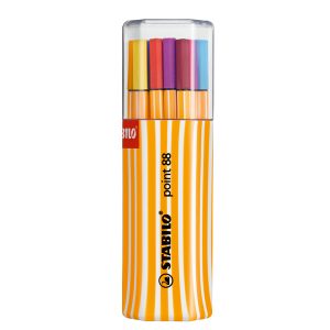 Fineliner Point 88 - tratto 0,4 mm - colori assortiti - Stabilo - conf. Twin-Pack 20 pezzi - immagine 1