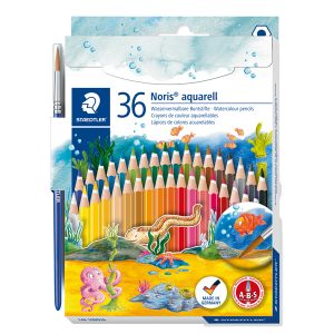 Pastelli Noris aquarell 144 - colori assortiti - Staedtler  - astuccio 36 pezzi - immagine 1