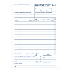 Blocco DDT - 225 x 297mm - 50 x 3 copie - BM - immagine 1