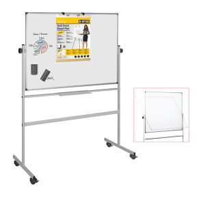 Lavagna magnetica girevole Professional - 100 x 150 cm - bianco - Bi-Office - immagine 1