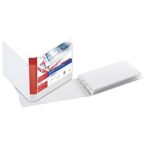 Raccoglitore personalizzabile Stelvio TI - 4 anelli a D 25 mm - 42x30 cm (album) - bianco - Sei Rota - immagine 1