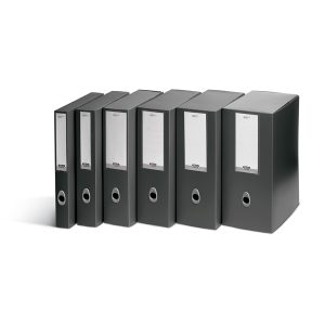 Scatola progetto Plus Vip - 34,5x24,5 cm -  dorso 8 cm - grigio antracite - Fellowes - immagine 1