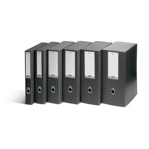 Scatola progetto Plus Vip - 34,5x24,5 cm - dorso 10 cm - grigio antracite - Fellowes - immagine 1