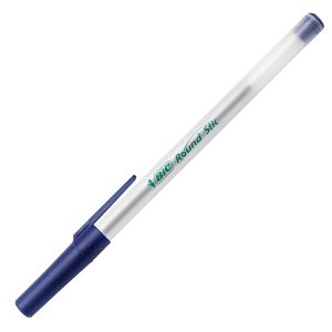 Penna a sfera a scatto con cappuccio ECOlutions - punta 1,0mm - blu  - Bic - conf. 60 pezzi - immagine 3