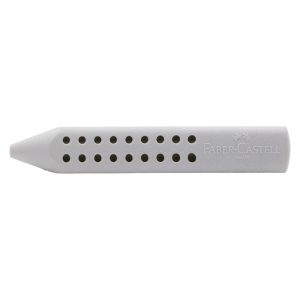 Gomma a forma di matita Grip 2001 - 90x15x15mm - grigia - Faber Castell - immagine 1