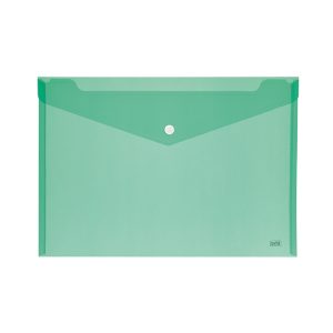 Busta con bottone - formato orizzontale - 24x18,5 cm - colori assortiti - Lebez - immagine 1