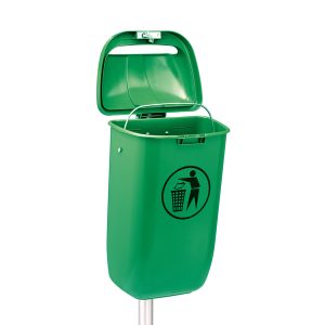 Gettacarte Classic - da esterni - 40,4 x 34,8 x 74,5 cm - 50 L - verde - Medial International - immagine 3