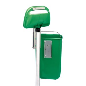 Palo zincato - per gettacarte Classic - 120 cm - Medial International - immagine 2