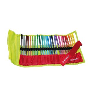 Pennarello Pen 68 - colori assortiti - Stabilo - rollerset verde 25 pezzi - immagine 2
