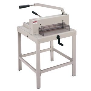 Taglierina a leva alti spessori 3941 - con blocca lama - 107 x 68 x 74 cm - 430 mm (A3) - 500 fogli - grigio - Titanium - immagine 1