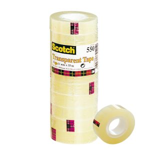 Nastro adesivo 550 - 1,9 cm x 33 m - trasparente - Scotch -  torre 8 rotoli - immagine 1