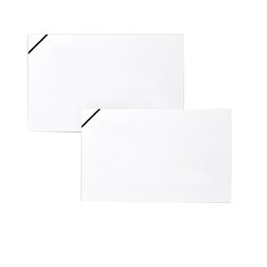 Scatola 100 biglietti + 100 buste - Lutto - bianco - 90 x 140 mm - 240gr - Rex Sadoch - immagine 2