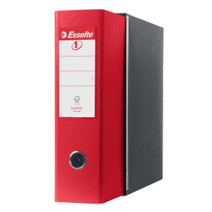 Registratore Eurofile G53 - dorso 8 cm - commerciale 23x30 cm - rosso vivida - Esselte - immagine 1
