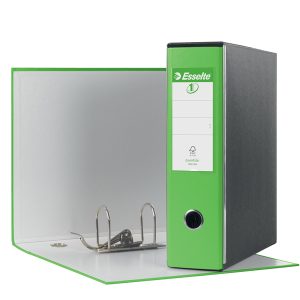 Registratore Eurofile G53 - dorso 8 cm - commerciale 23x30 cm - verde vivida - Esselte - immagine 1