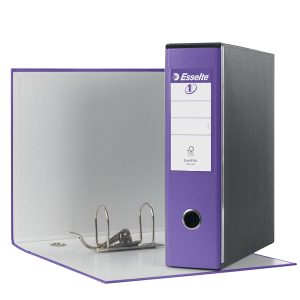 Registratore Eurofile G53 - dorso 8 cm - commerciale 23x30 cm - viola - Esselte - immagine 1