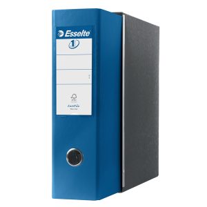 Registratore Eurofile G53 - dorso 8 cm - commerciale 23x30 cm - blu metallizzato - Esselte - immagine 2