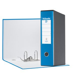 Registratore Eurofile G55 - dorso 8 cm - protocollo 23x33 cm - blu vivida - Esselte - immagine 1
