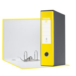 Registratore Eurofile G55 - dorso 8 cm - protocollo 23x33 cm - giallo vivida - Esselte - immagine 1