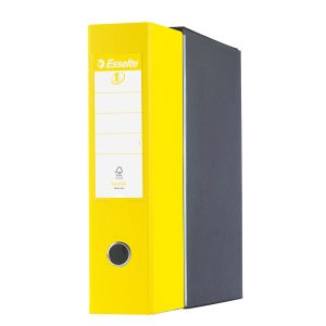 Registratore Eurofile G55 - dorso 8 cm - protocollo 23x33 cm - giallo vivida - Esselte - immagine 2