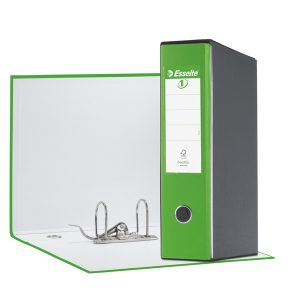 Registratore Eurofile G55 - dorso 8 cm - protocollo 23x33 cm - verde vivida - Esselte - immagine 1
