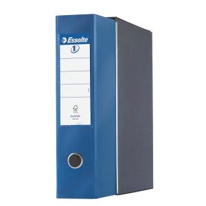 Registratore Eurofile G55 - dorso 8 cm - protocollo 23x33 cm - blu metallizzato - Esselte - immagine 2