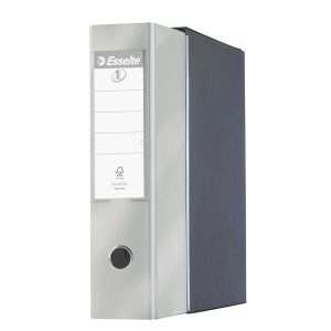 Registratore Eurofile G55 - dorso 8 cm - protocollo 23x33 cm - grigio metallizzato - Esselte - immagine 2