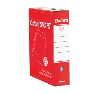Buste forate Oxford Smart - De Luxe - buccia - 22x30 cm - trasparente - Esselte - conf. 300 pezzi - immagine 1