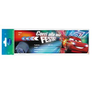 Blocchetto invito alla festa Cars 2 Disney - Rex Sadoch - conf. 10 inviti - immagine 1