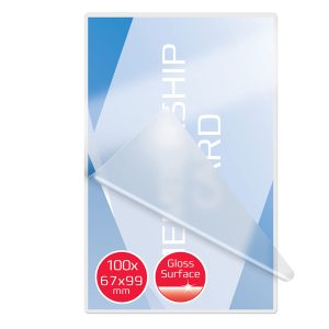 Pouches per plastificazione - badge - 67x99 mm - 2x125 micron - GBC - conf. 100 pezzi - immagine 1