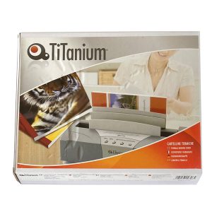 Cartelline termiche Grain - 3 mm - bianco - Titanium - scatola 50 pezzi - immagine 1