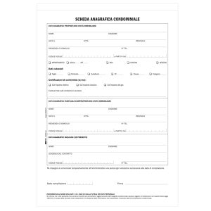 Modello richiesta dati anagrafici proprietario/affittuario - 2 copie - A4 - 29 x 21cm - Edipro - immagine 1