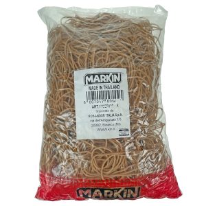 Elastici - diametro 3 cm - 1 kg - caucciù - avana - Markin - immagine 1