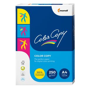 Carta Color Copy - A4 - 250 gr - bianco - Mondi - conf. 125 fogli - immagine 1
