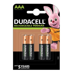 Pila ricaricabili Mini Stilo AAA - Precharged - 900mah - Duracell - blister 4 pezzi - immagine 1