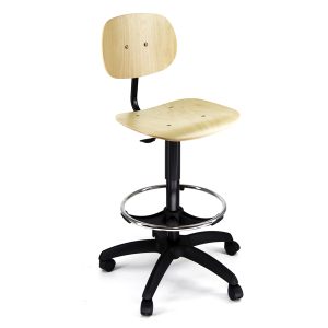 Seduta tecnigrafo - multistrato - con ruote - faggio - Unisit - immagine 1