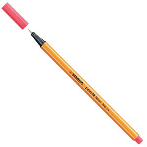 Fineliner Point 88 - tratto 0,4 mm - rosso neon 040 - Stabilo - immagine 1
