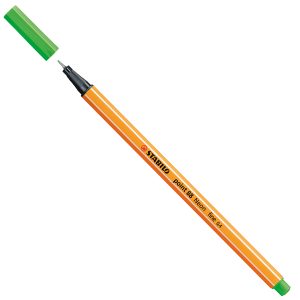 Fineliner Point 88 - tratto 0,4 mm - verde fluo 033 - Stabilo - immagine 1