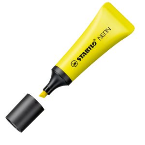 Evidenziatore stabilo Neon - punta a scalpello - tratto da 2,0-5,0mm - colore giallo  - Stabilo - immagine 1