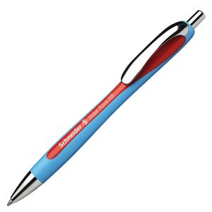 Penna a sfera a scatto Slider Rave - punta XB - rosso  - Schneider - immagine 1