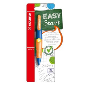 Portamine Easyergo - 1,4mm + 3 mine - per mancini - ultramarine/orange - Stabilo - immagine 1