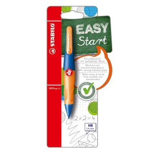 Portamine Easyergo - 1,4mm + 3 mine - per destromani - ultramarine/orange - Stabilo - immagine 1