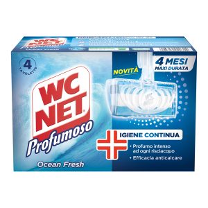 Tavoletta Profumoso Ocean Fresh - WC Net - 4 gabbiette da 34 gr - immagine 1