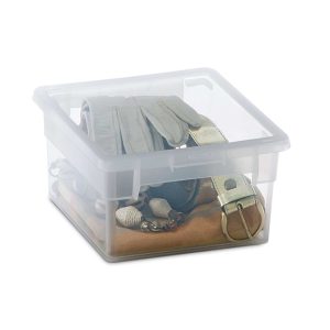 Contenitore multiuso Light Box S/2 - 17,8x20,4x10 cm - 2,5 L - plastica - trasparente - Terry - immagine 1