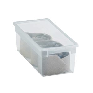 Contenitore multiuso Light Box S - 17,8x39,6x13,2 cm - 7 L - plastica - trasparente - Terry - immagine 1